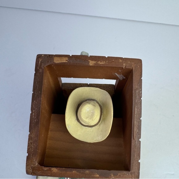 Vintage 1982 San Francisco Music Box Co Cowboy Outhouse Home on the Range Funny - Picture 9 of 9